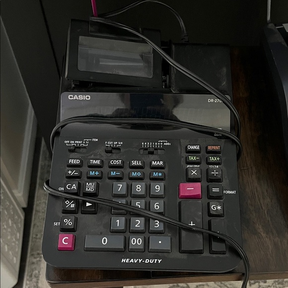 Casio DR-270R Black Calculator - Picture 1 of 6